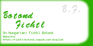 botond fichtl business card